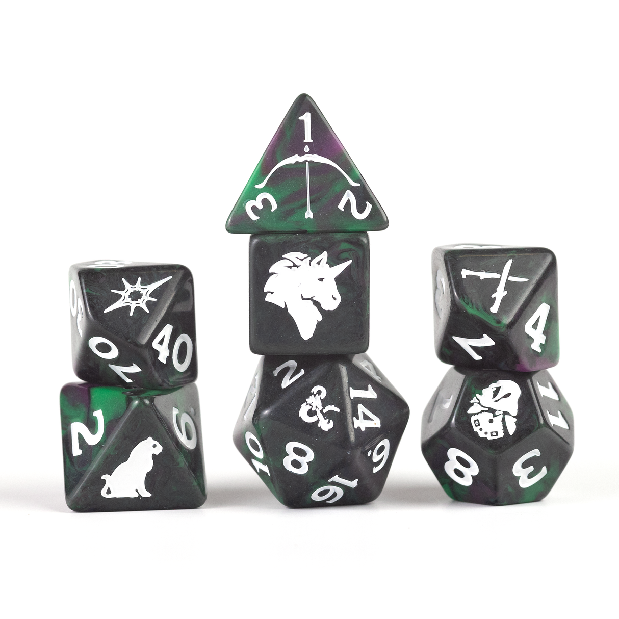 Dungeons & Dragons Adventure Dice - Legend of Drizzt | Sirius Dice