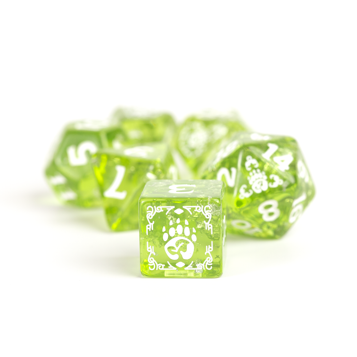 Dungeons & Dragons Adventure Dice - Druid: Green | Sirius Dice