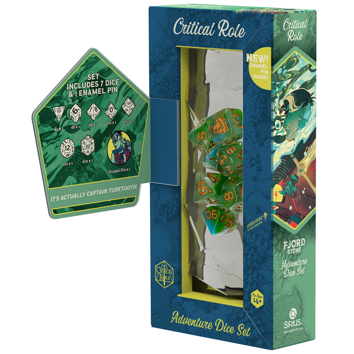 PRE-ORDER - Mighty Nein Adventure Dice - Fjord Stone