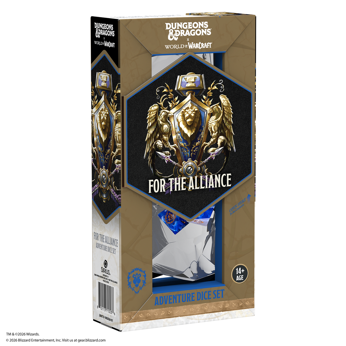 Dungeons & Dragons x World of Warcraft Adventure Dice Sets - For the Alliance