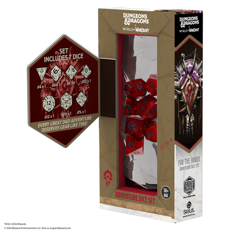 Dungeons & Dragons x World of Warcraft Adventure Dice Sets - For the Horde