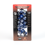 Dungeons & Dragons Adventure Dice Set - Fighter: Blue | Sirius Dice