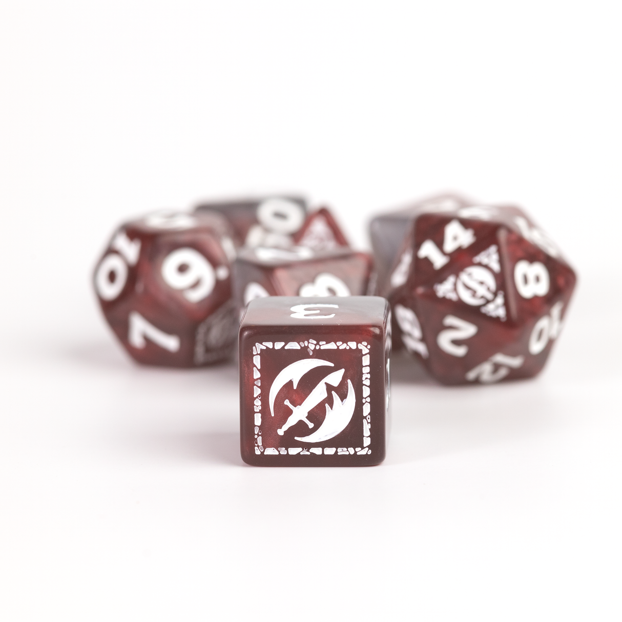 Dungeons & Dragons Adventure Dice - Fighter: Red | Sirius Dice