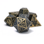 Illusory Metal Dice Set - Gold