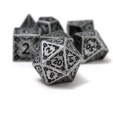 Illusory Metal Dice Set - Silver