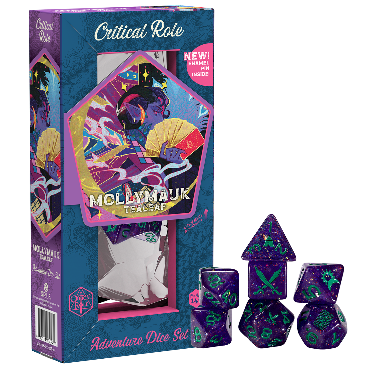 PRE-ORDER - Mighty Nein Adventure Dice - Mollymauk Tealeaf