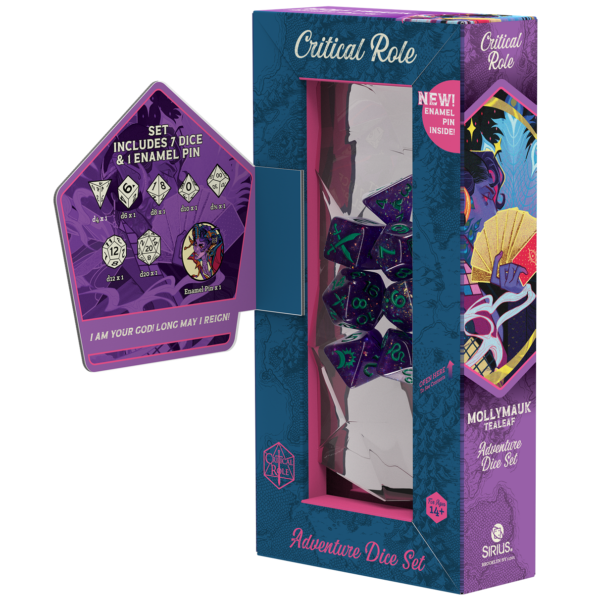 PRE-ORDER - Mighty Nein Adventure Dice - Mollymauk Tealeaf