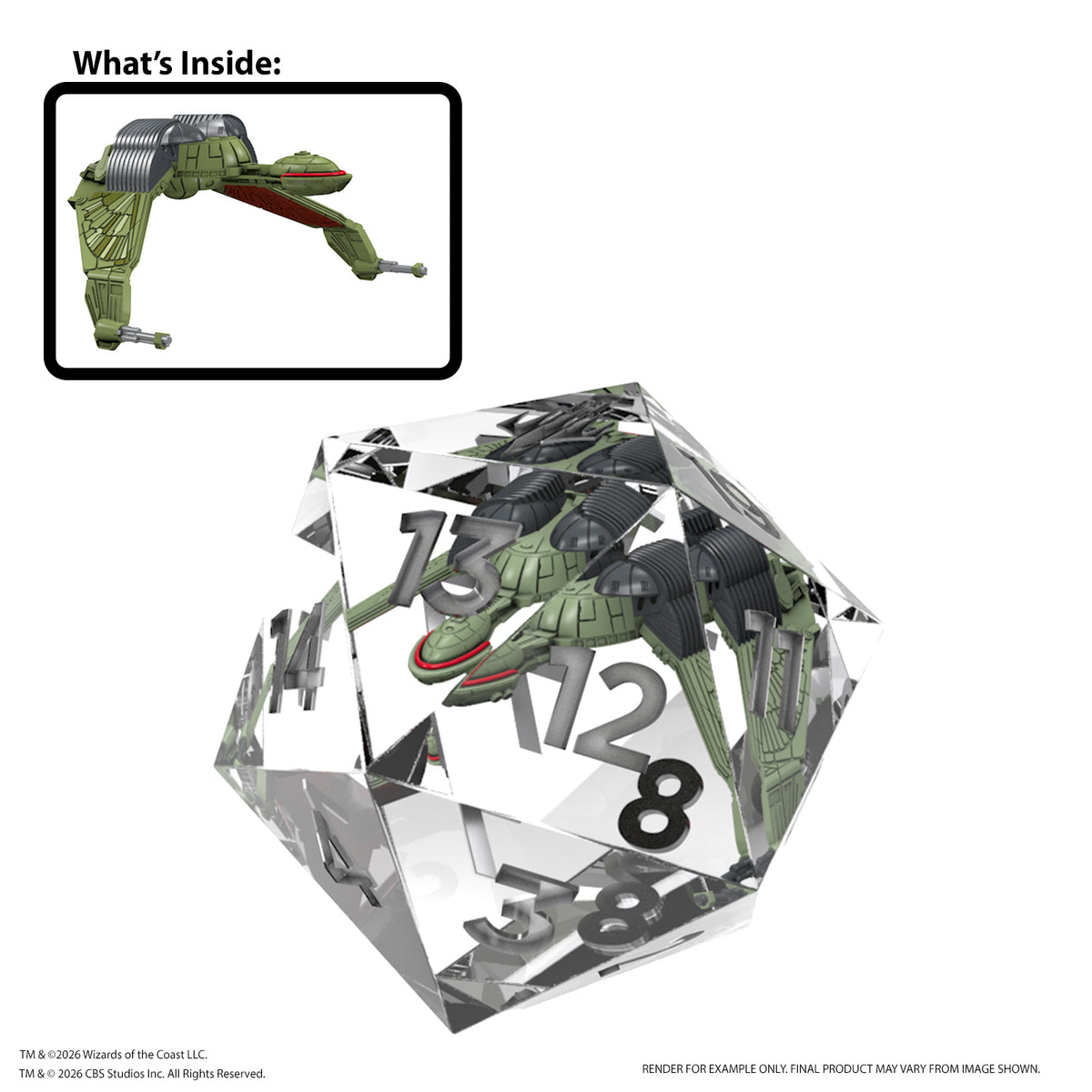 PRE-ORDER - MTG | Star Trek: Klingon Bird-of-Prey 55mm SPINDOWN™