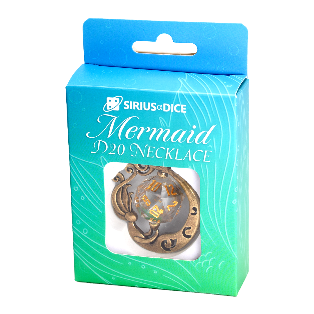 Mermaid D20 Dice Necklace | Sirius Dice