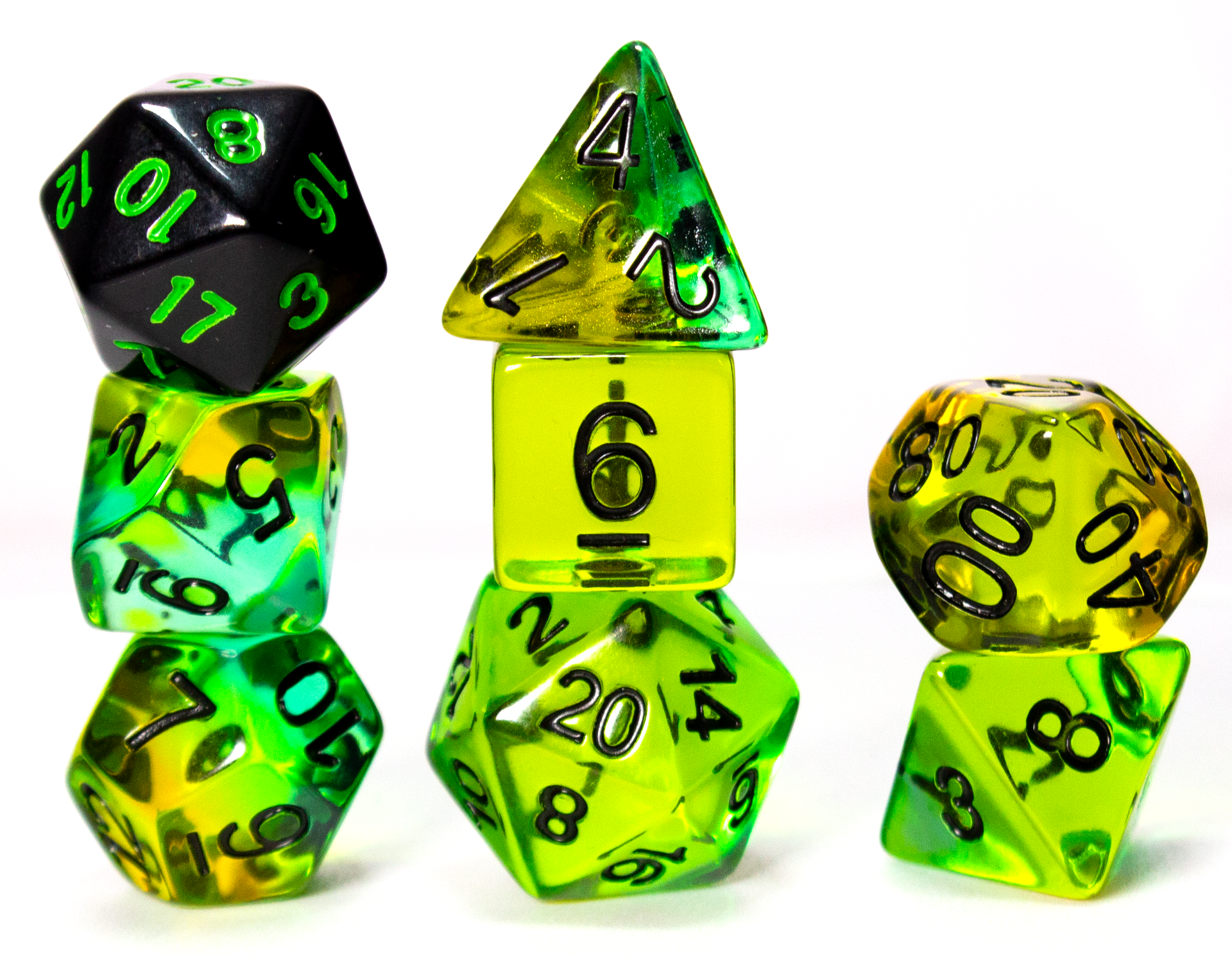 Blue Green Tropical Dice Set DnD | Sirius Dice