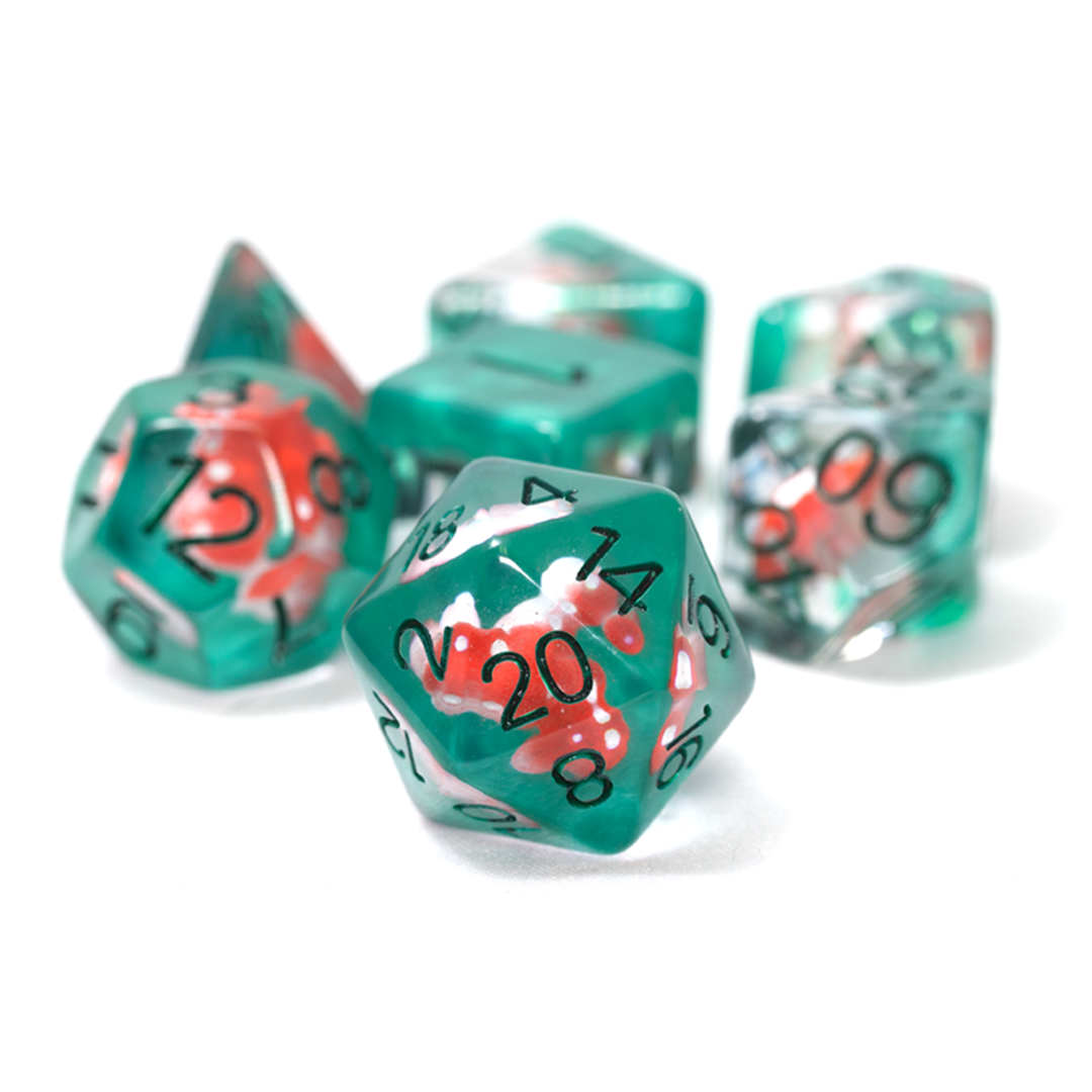 Power Mushroom 7-Piece Polyhedral RPG Dice Set | Sirius Dice