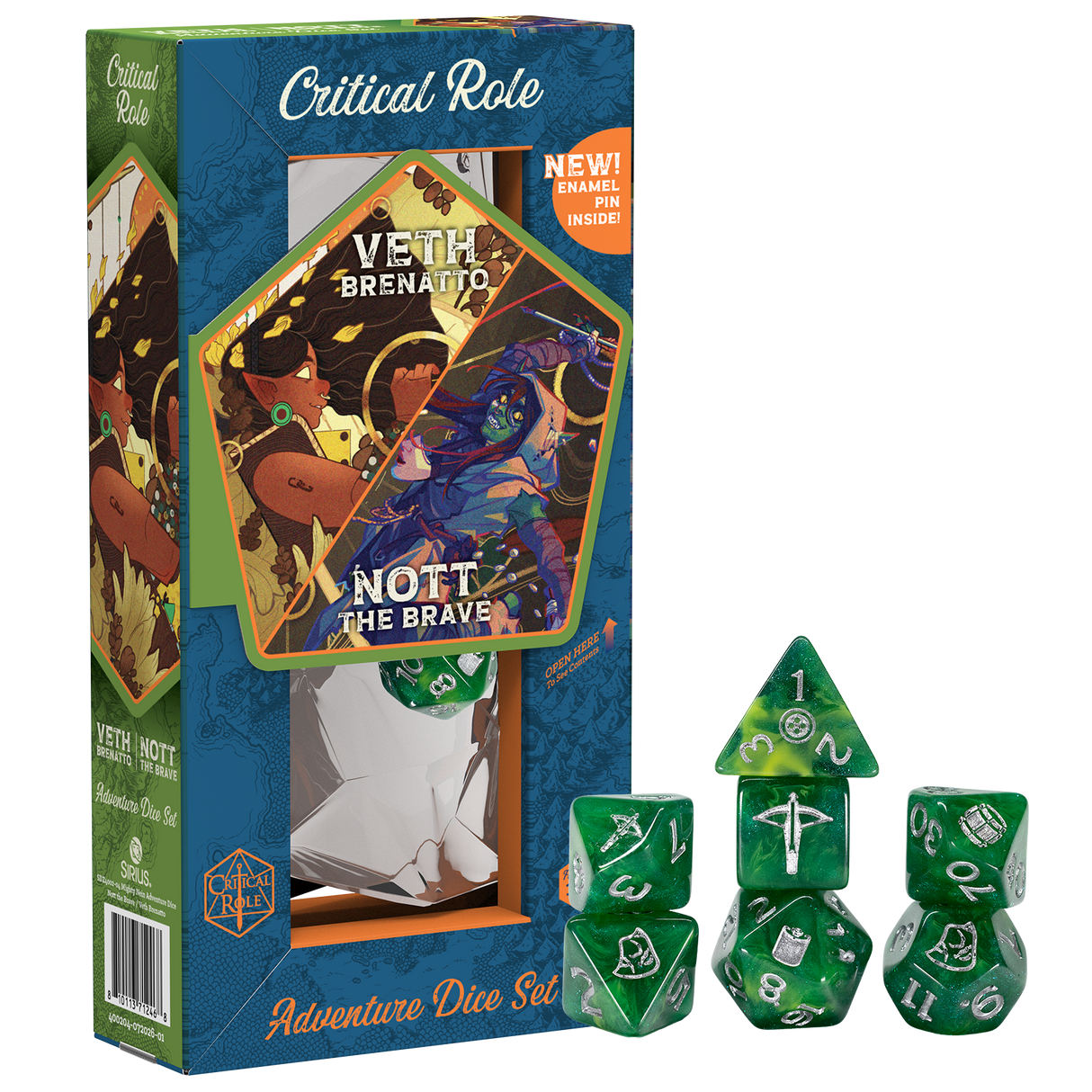 PRE-ORDER - Mighty Nein Adventure Dice - Nott the Brave / Veth Brenatto