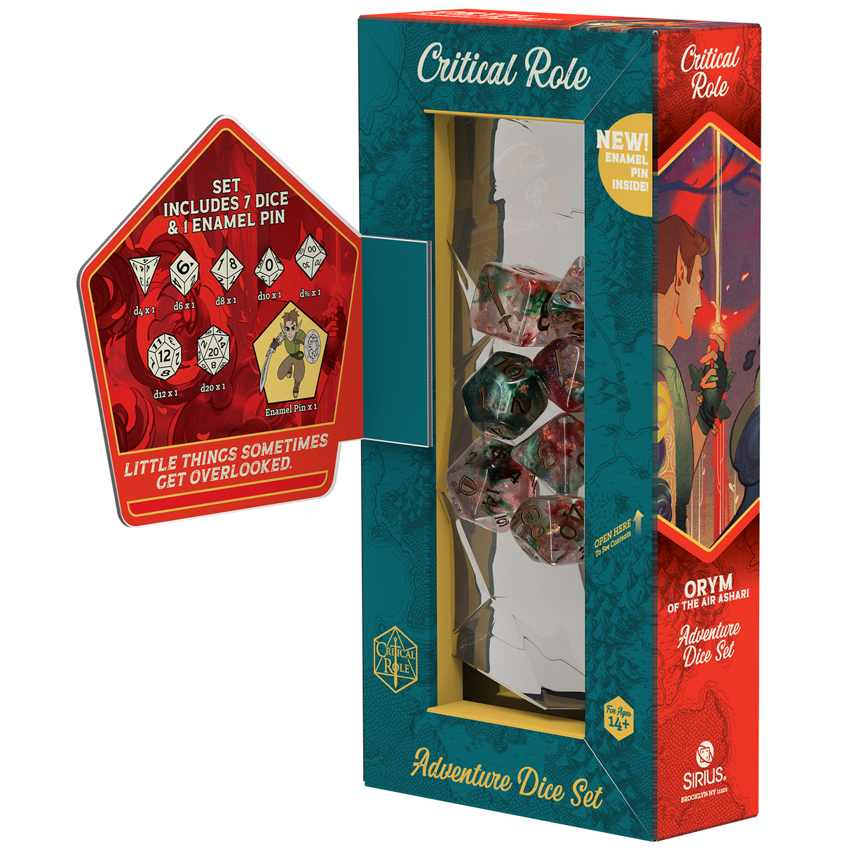 PRE-ORDER - Bells Hells Adventure Dice - Orym of the Air Ashari