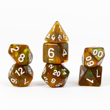 Unearthed Treasure Peridot 7-Piece Polyhedral RPG Dice Set | Sirius Dice