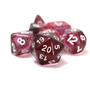 Pink, Clear, Black Resin Dice Set