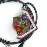 D&D Progress Pride Flag D20 Holder