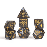 Dungeons & Dragons Adventure Dice - Rogue: Black | Sirius Dice