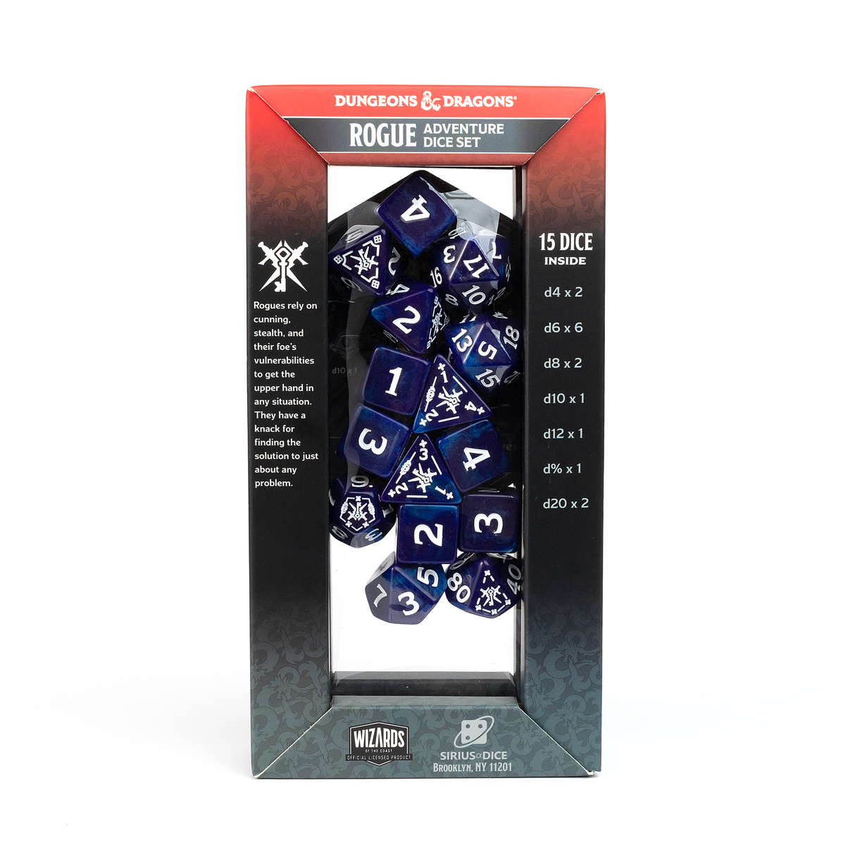 Dungeons & Dragons Adventure Dice - Rogue: Purple | Sirius Dice