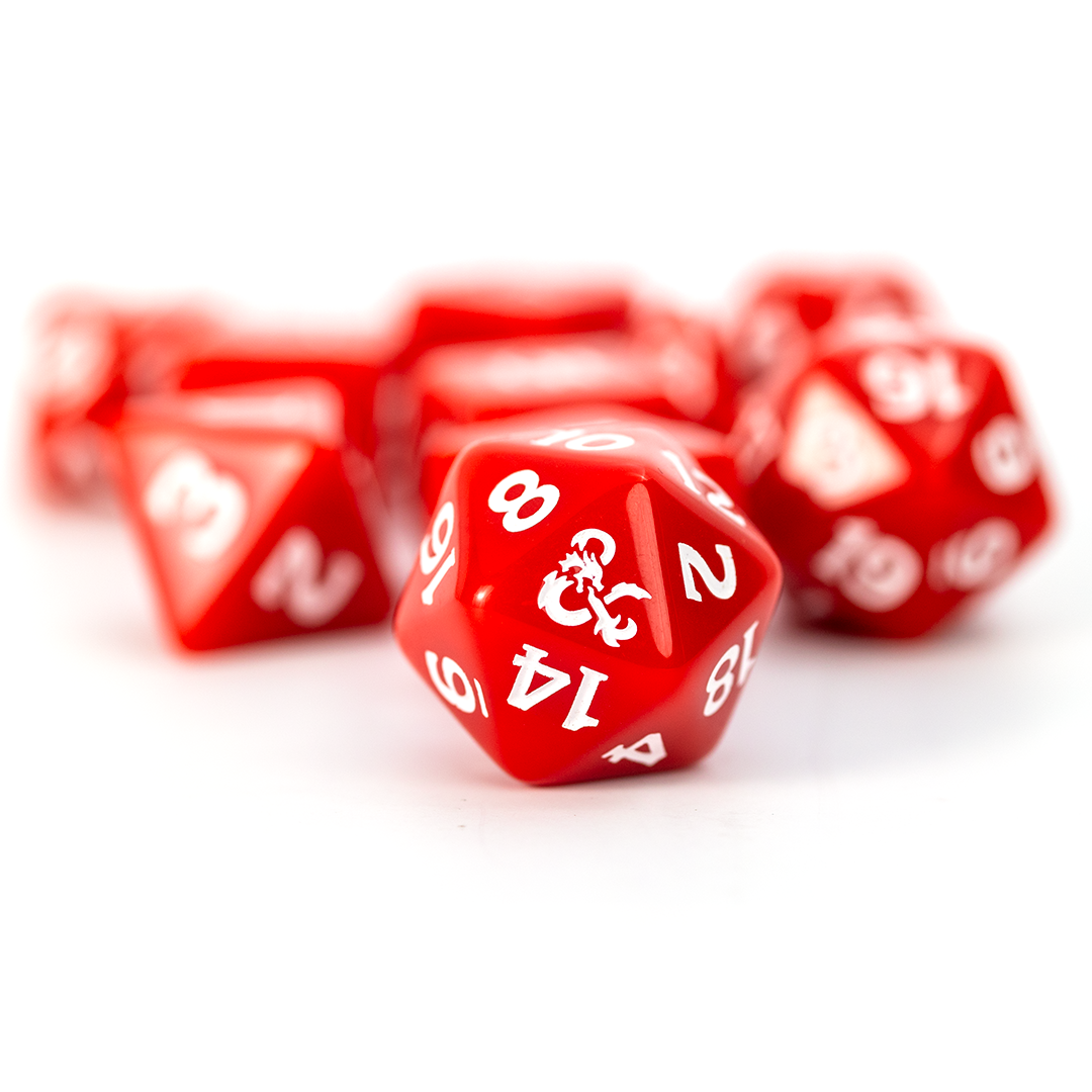 Dungeons & Dragons New Adventurer Dice Set - RED DICE | Sirius Dice