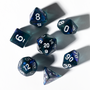 Unearthed Treasure Sapphire 7-Piece Polyhedral RPG Dice Set | Sirius Dice