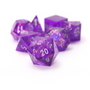 Sharp Purple Fairy 7-Piece Polyhedral RPG Dice Set | Sirius Dice