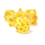 Sharp Yellow Fairy Dice Set