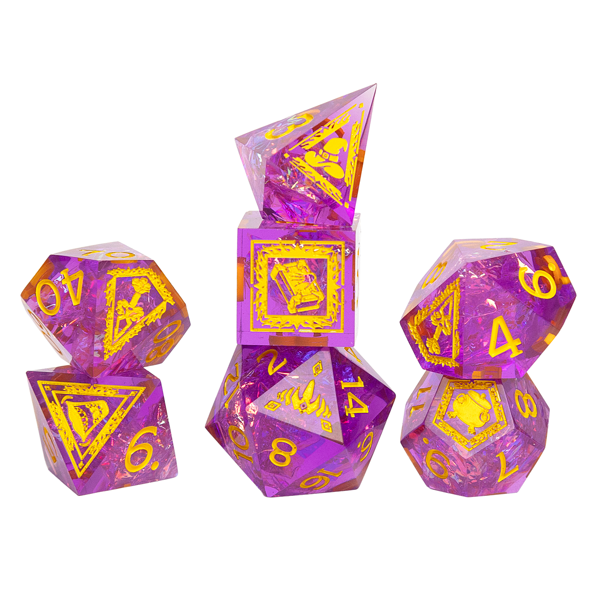 Dungeons & Dragons Adventure Dice - Tasha the Witch Queen (Sharp-Edged Dice Set) | Sirius Dice