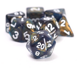 Unearthed Treasure Onyx 7-Piece Polyhedral RPG Dice Set | Sirius Dice