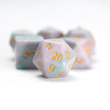 Pink Unicorn 7-Piece Polyhedral RPG Dice Set | Sirius Dice