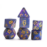 Purple Unicorn 7-Piece Polyhedral RPG Dice Set | Sirius Dice
