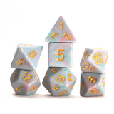 Teal Unicorn 7-Piece Polyhedral RPG Dice Set | Sirius Dice