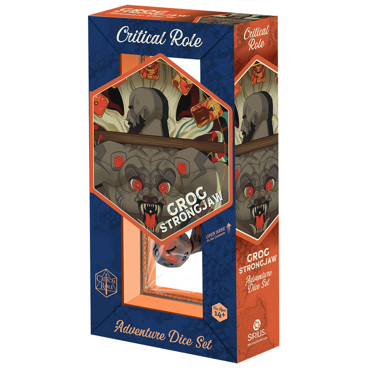 COMING SOON - Vox Machina Adventure Dice - Grog Strongjaw