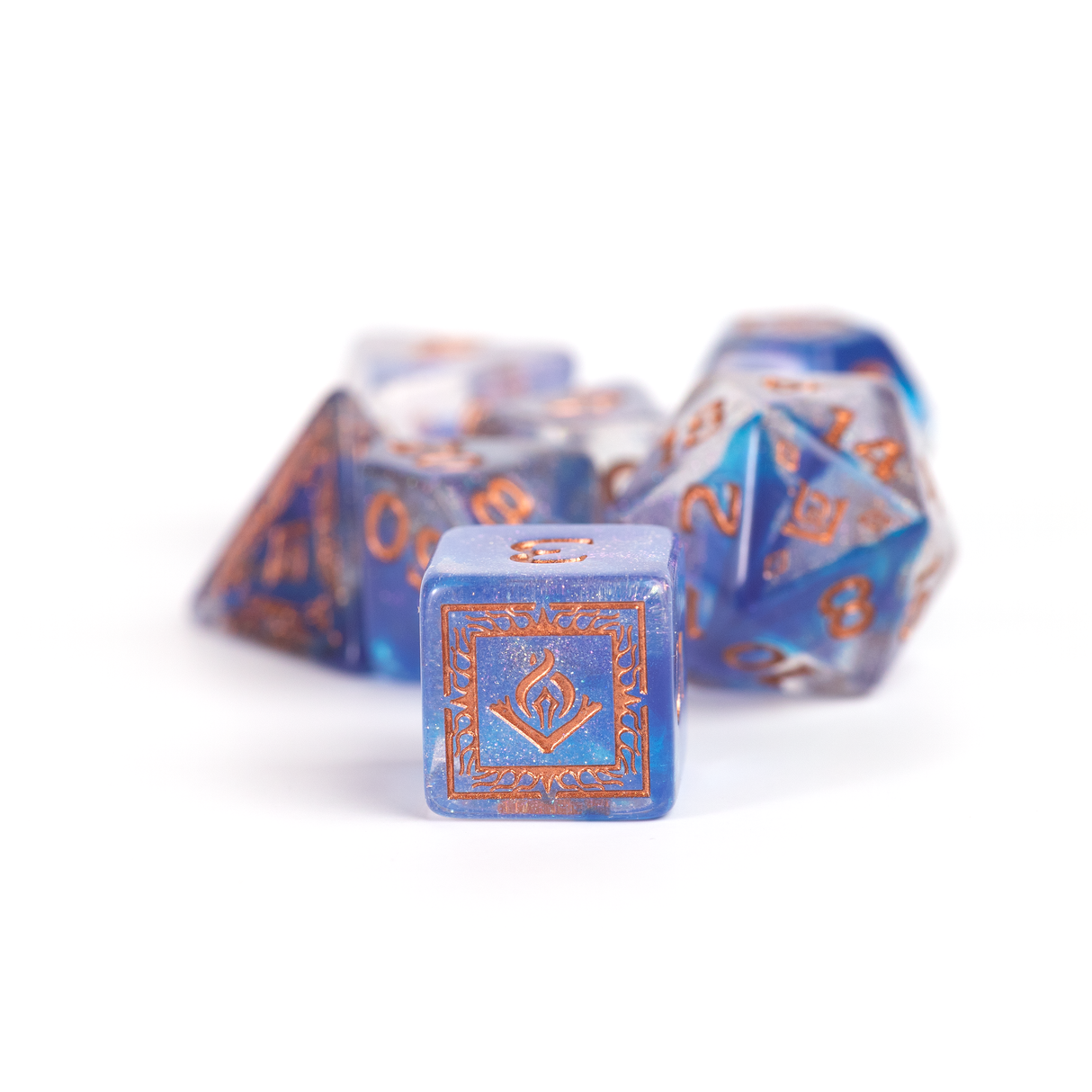 Dungeons & Dragons Adventure Dice - Wizard: Blue | Sirius Dice