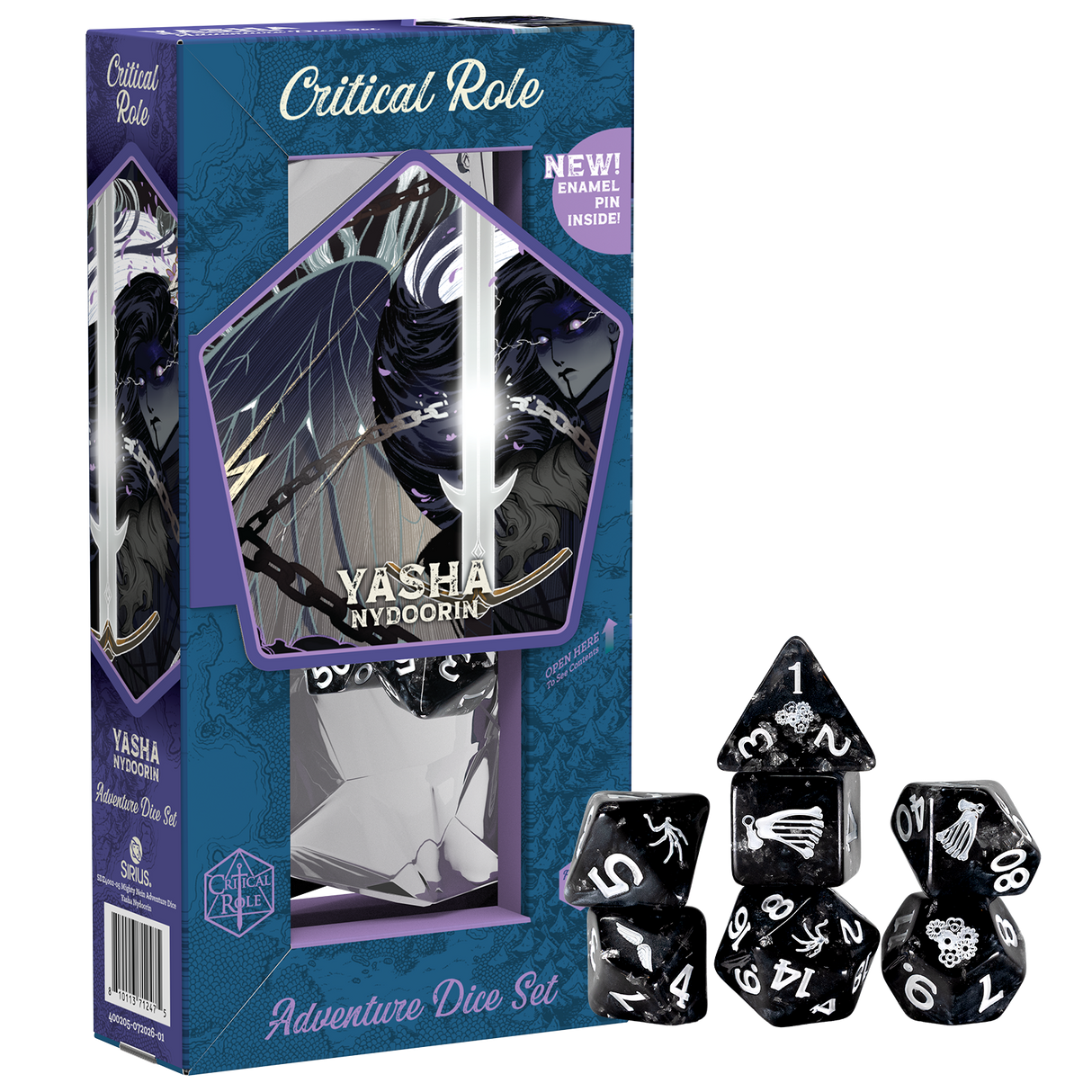 PRE-ORDER - Mighty Nein Adventure Dice - Yasha Nydoorin