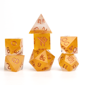 Fizzy Topped Dice Set