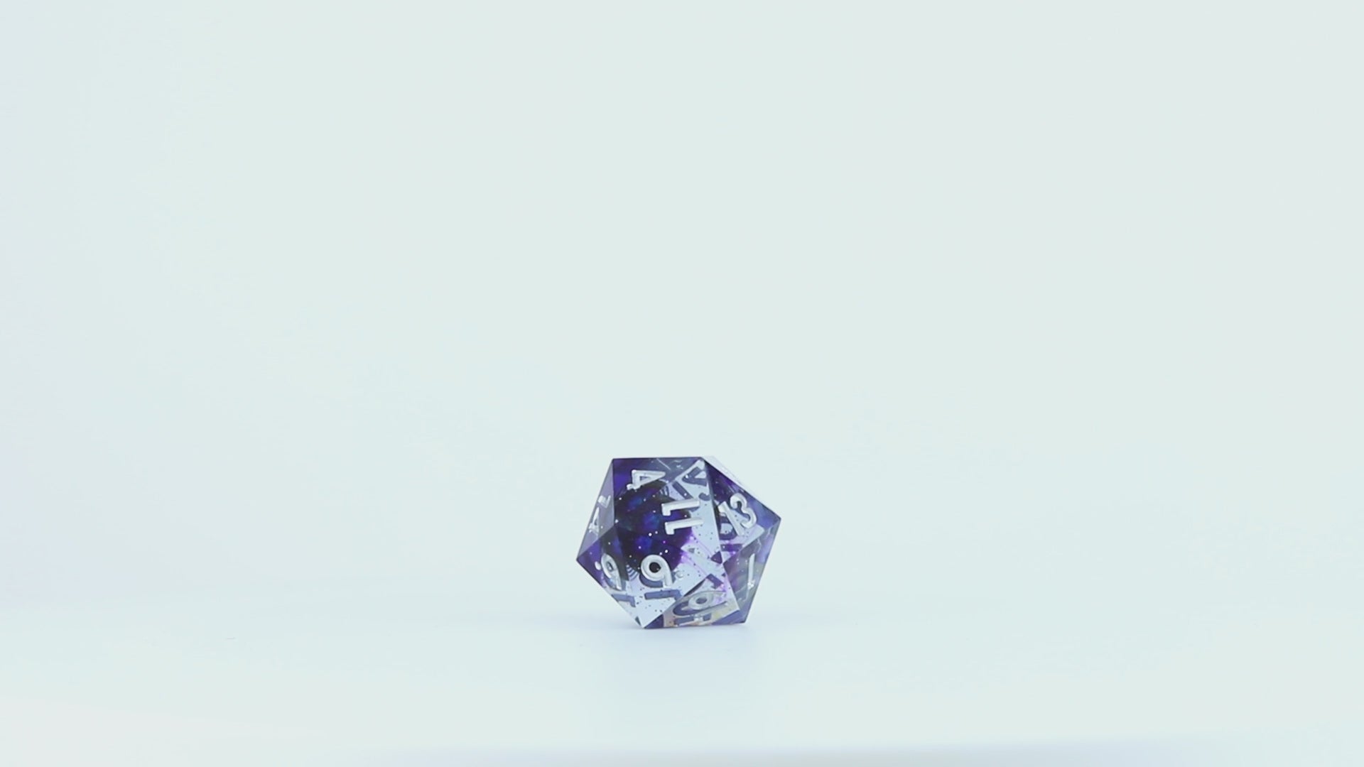 Midnight Purple Vortex Sharp Edge Dice | Unique Dnd Dice | Sirius Dice
