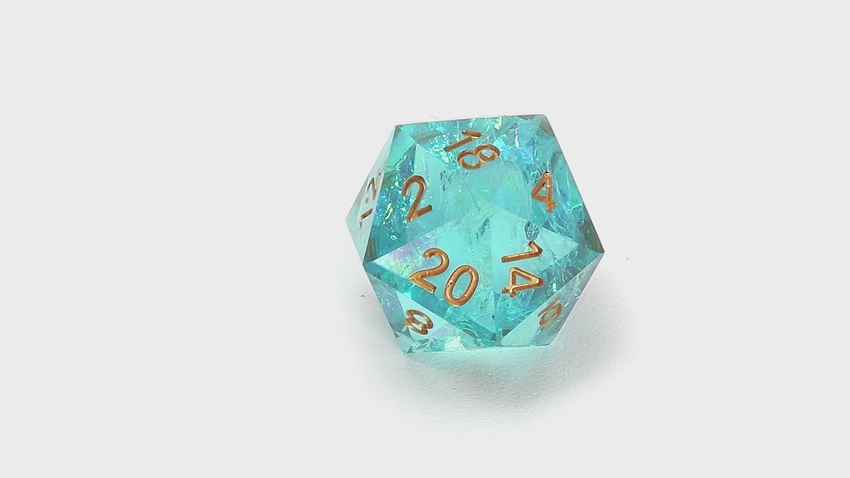 Sharp Aqua Fairy 7-Piece Polyhedral RPG Dice Set | Sirius Dice