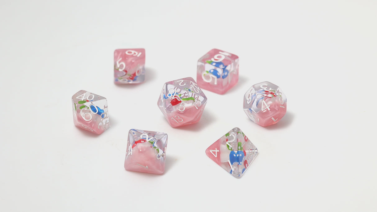Magic Mushroom 7-Piece Polyhedral RPG Dice Set | Sirius Dice