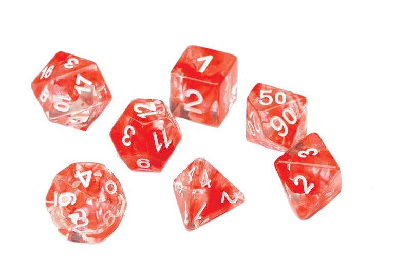Red Cloud Resin Dice Set