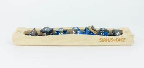 blue wood dice