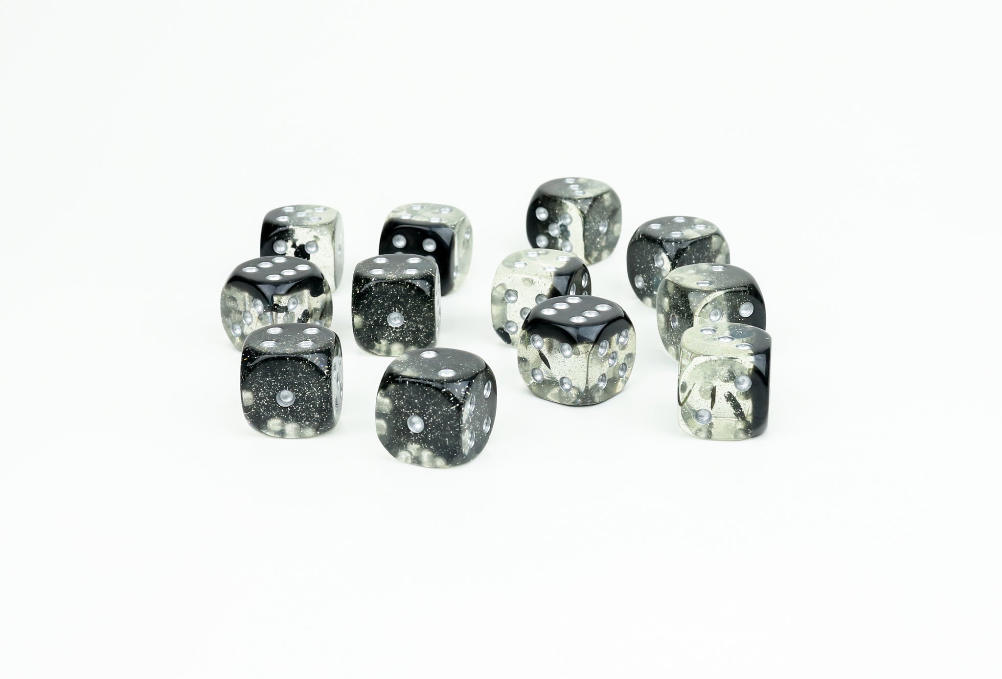 Spades Playing Card D6 | 16 mm Wargaming Miniatures Dice Set