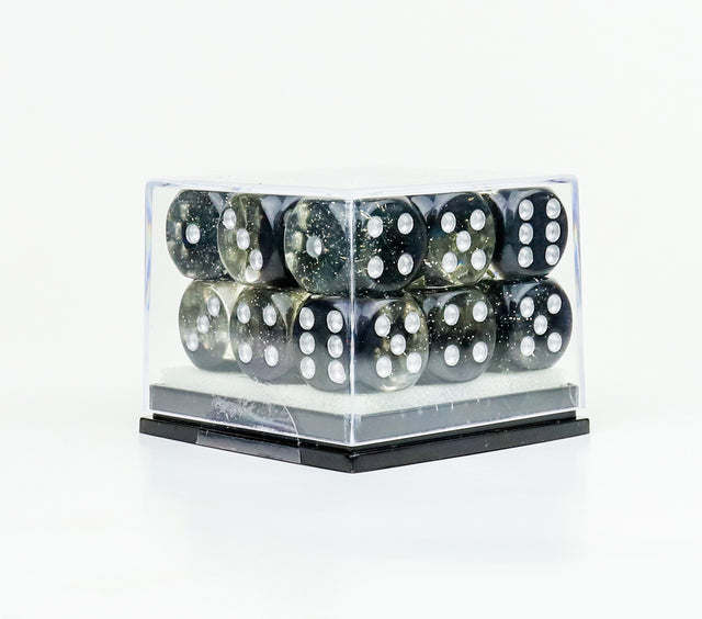 black wargaming dice