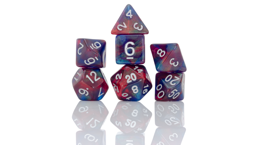 red blue dice