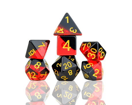 red black dice