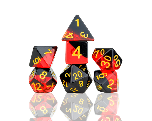 red black dice