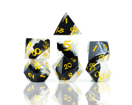 black and white dice