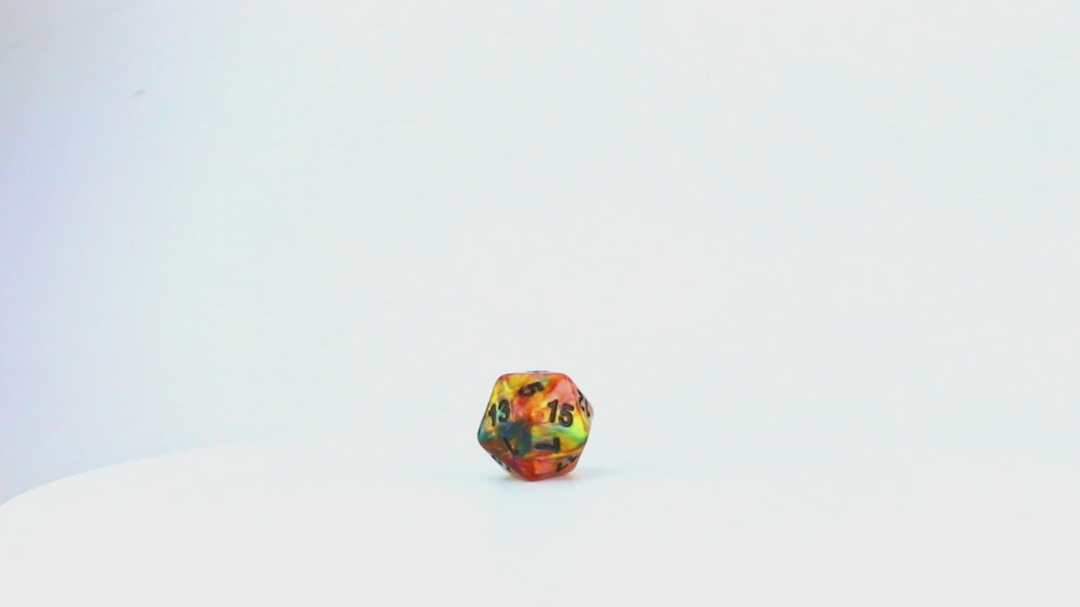 Rainbow Gold Dice Set