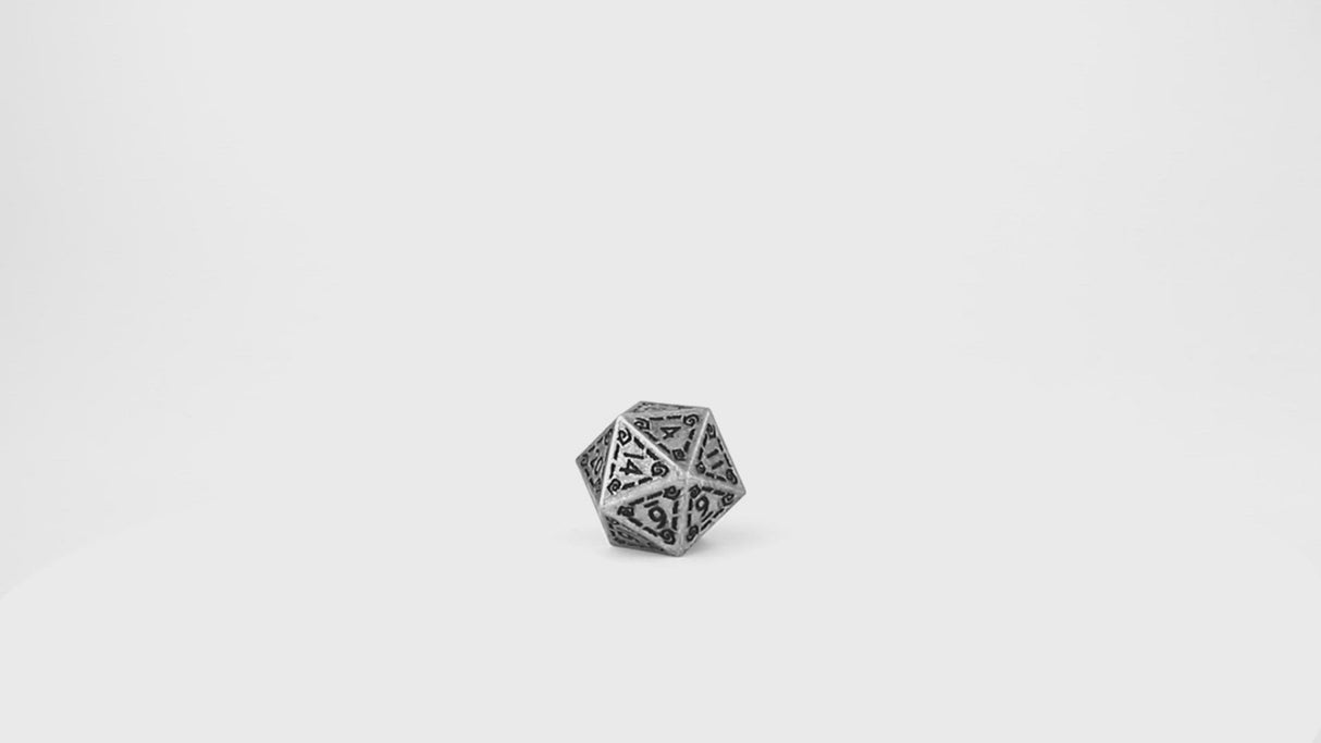 Illusory Metal Dice Set - Silver