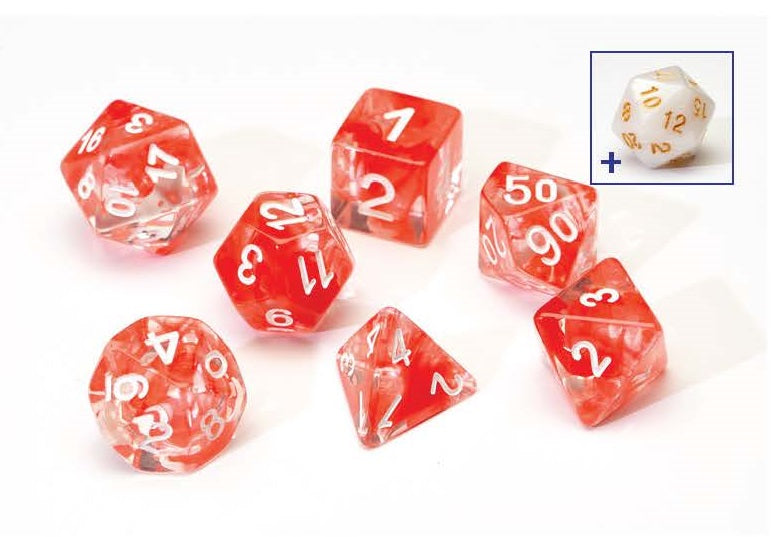 red swirl dice
