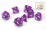 purple dnd dice set